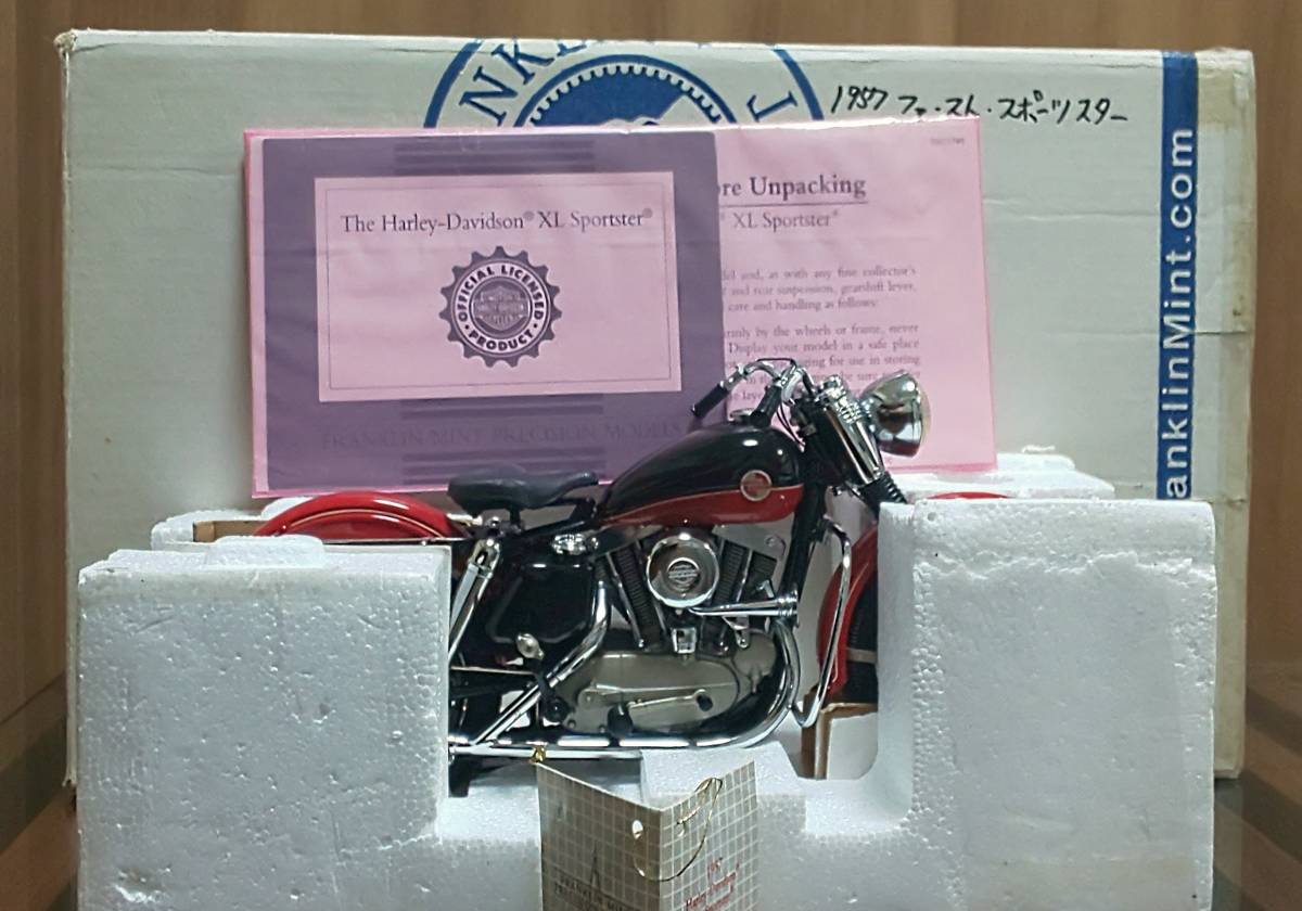 FRANKLIN MINT】 1/10 Harley Davidson XL スポーツスター ファースト