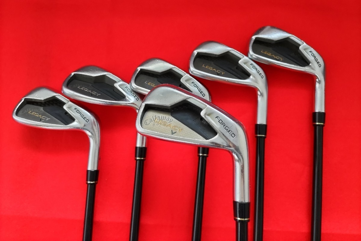 キャロウェイ レガシーアイアン6本セット 純正カーボンシャフトSR 5-P Callaway キャロウエイ☆LEGACY レガシー ☆ アイアン 6本セット（#5ー