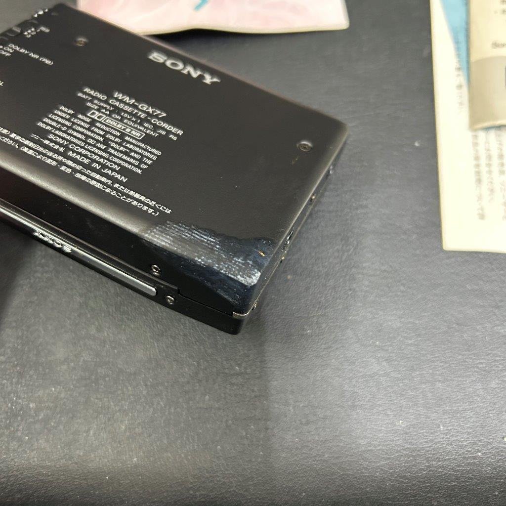 SONY ソニー WALKMAN ウォークマン 動作未確認 オーディオ機器 現状品 箱付き カセットウォークマン WM-2 カセットプレーヤー ジャンク 1円 ホルダー付属 1円から即決 シルバー
