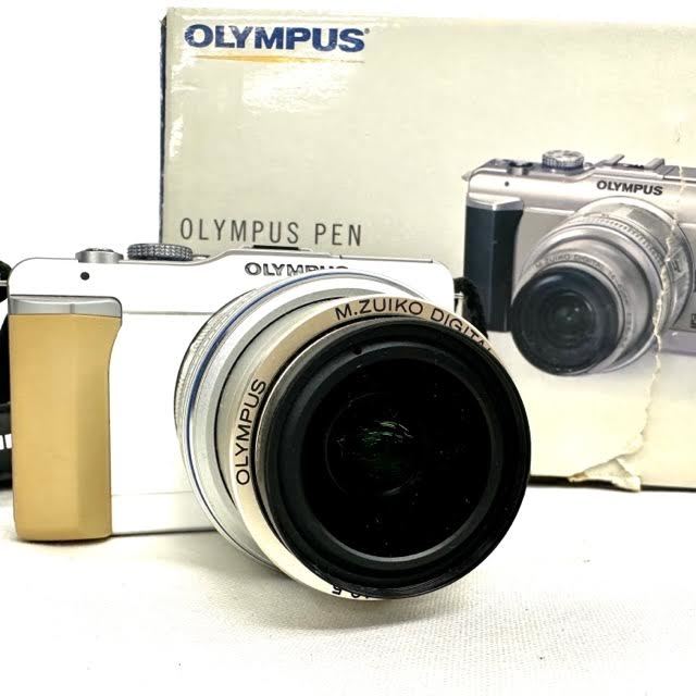 仙18 通電 シャッター確認済 OLYMPUS PEN E-PL1 オリンパス ペン ミラーレス一眼 カメラ DIGITAL 14-42mm ...