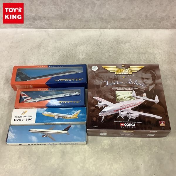 1円〜 未開封含 Wooster 1/200 USエアウェイズ B767-200、コーギー 1/144 ロッキード コンステレーション エア・インディア 等