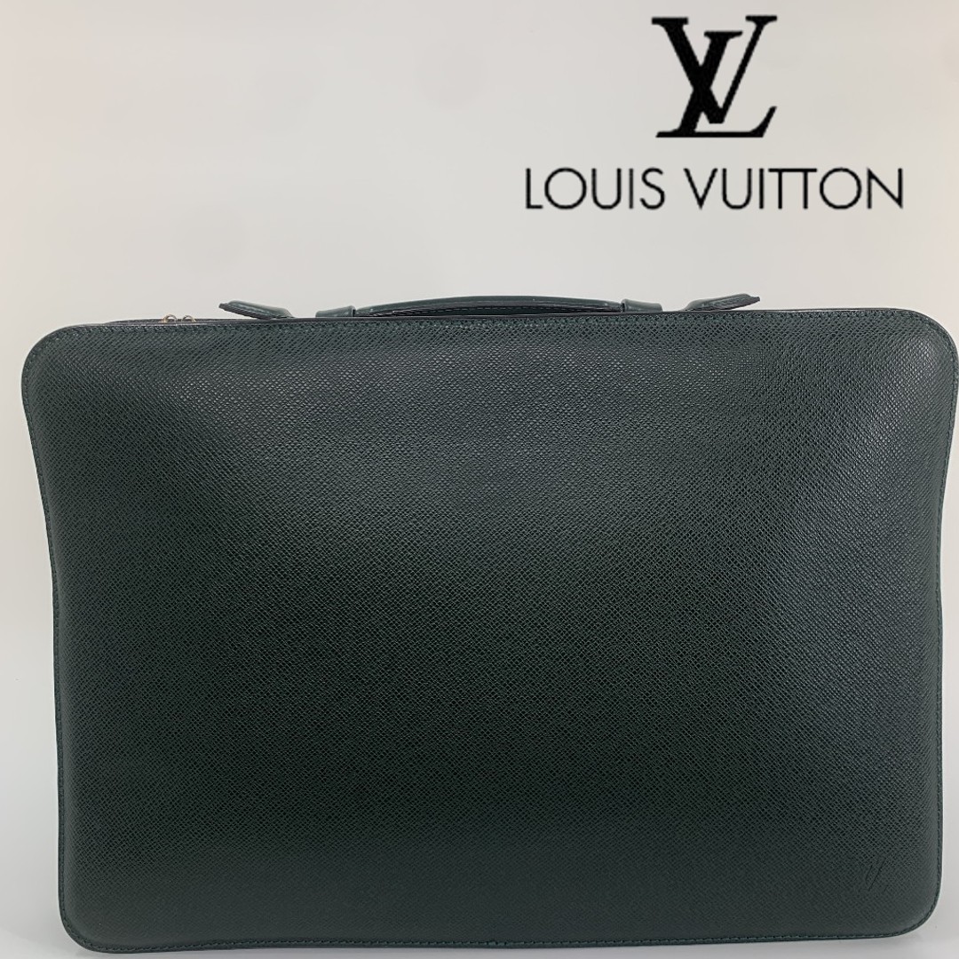 【1円】【極美品】 LOUIS VUITTON ルイヴィトン M30064 タイガ バルティック ビジネスバッグ ブリーフケース グリーン系 通勤 大人気