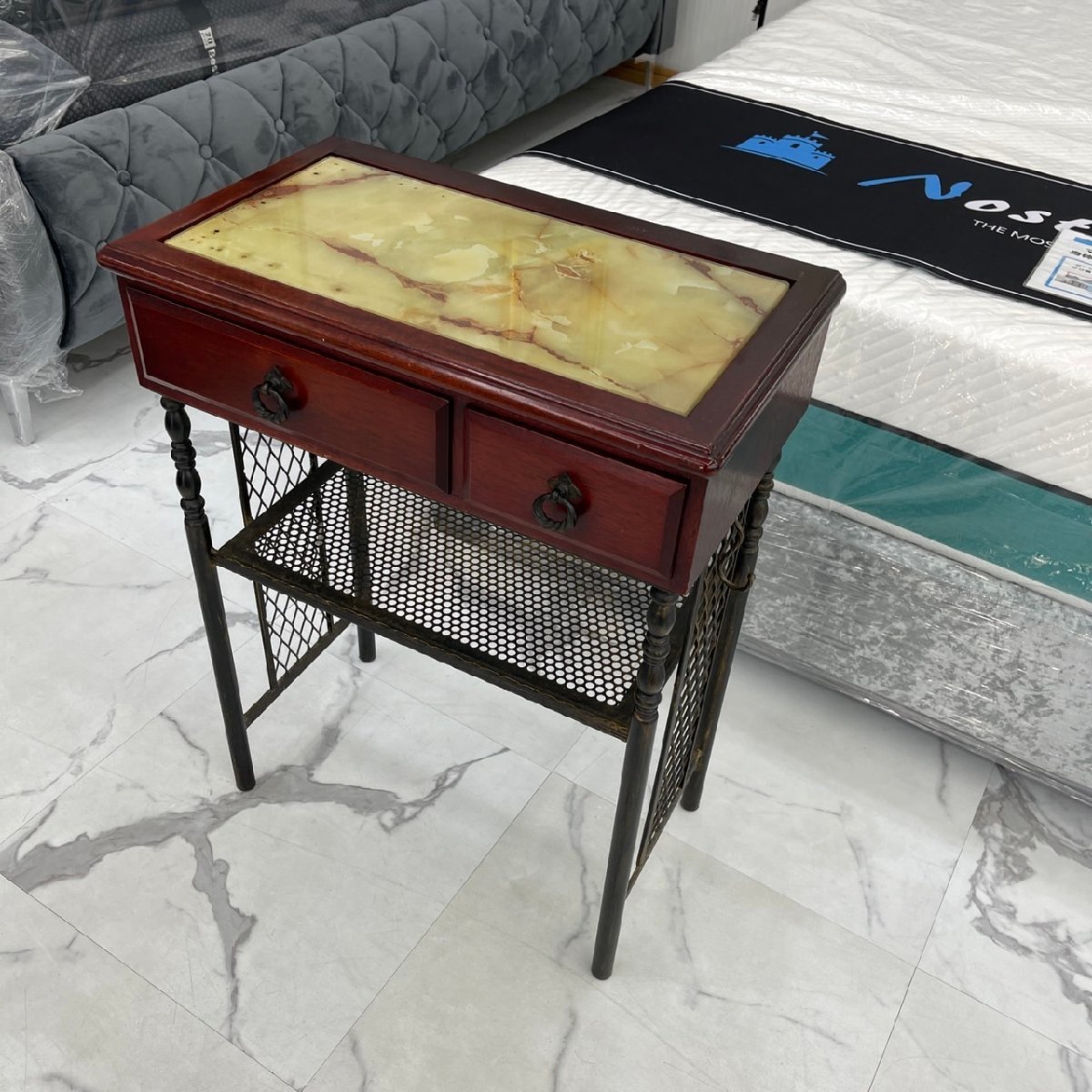 ※名古屋引取り限定※コンソールテーブル アンティーク調 [インテリアテーブル サイドテーブル]