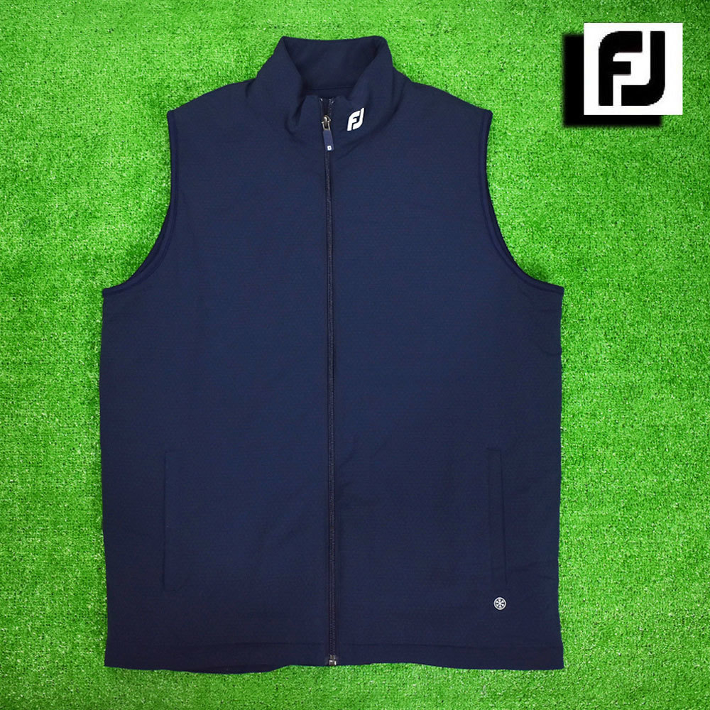 ＦＪフットジョイ ゴルフ 中綿ベスト【ネイビー/LL】美品！