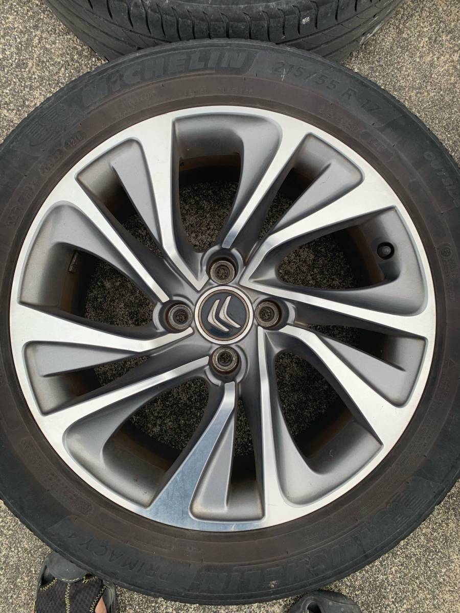 引取希望】シトロエンDS4純正ホイールタイヤ付4本セット！ 17x7.5J 