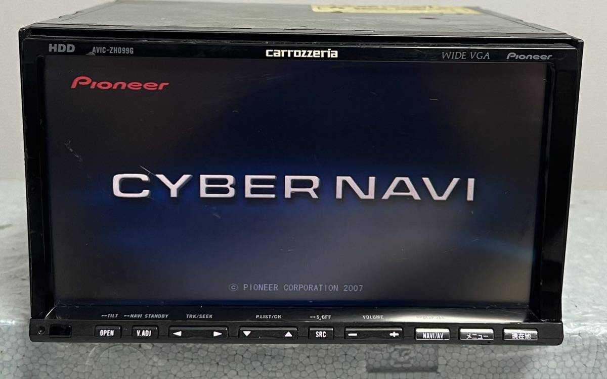 carrozzeria pioneer カロッツェリア パイオニア AVIC-ZH099G HDDナビ★地図デ-タ2007年☆ジャンク品★(0081CP)