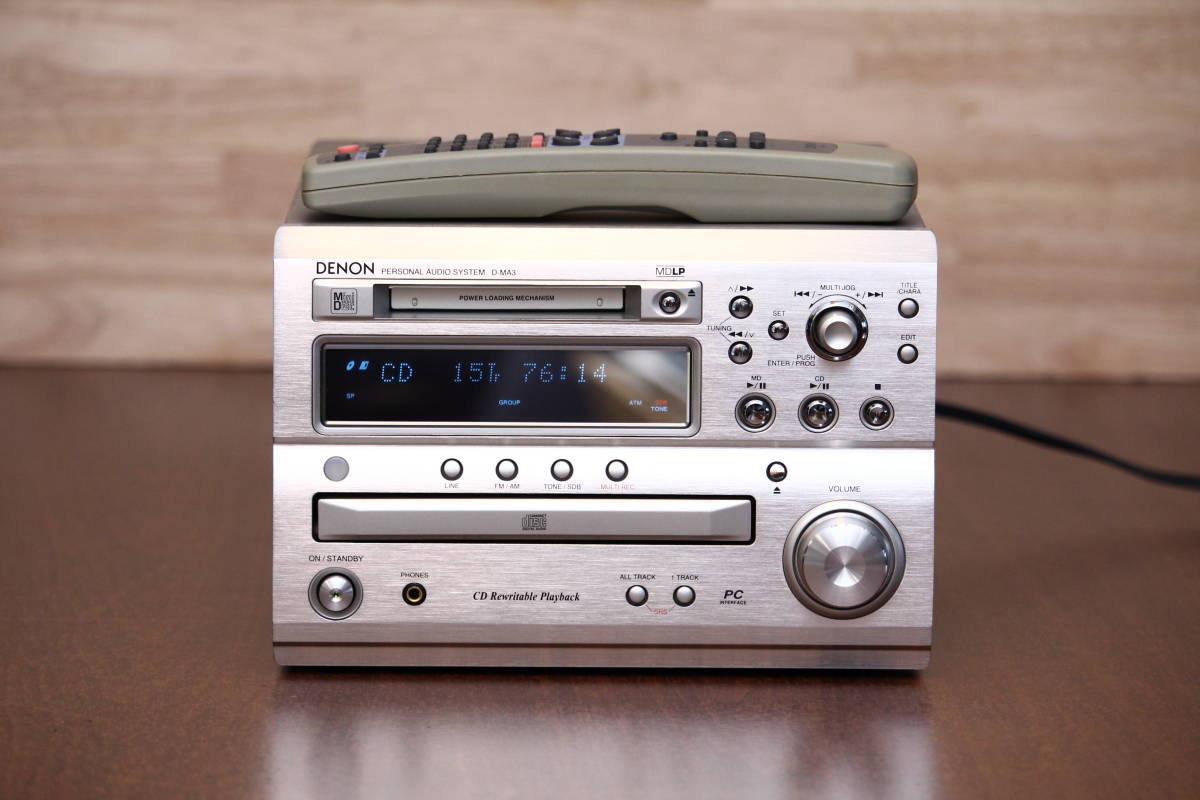 DENON D-MA3 CD/MD/TUNER/USB-DAC ミニコンポ 美品 美音 1週間返品