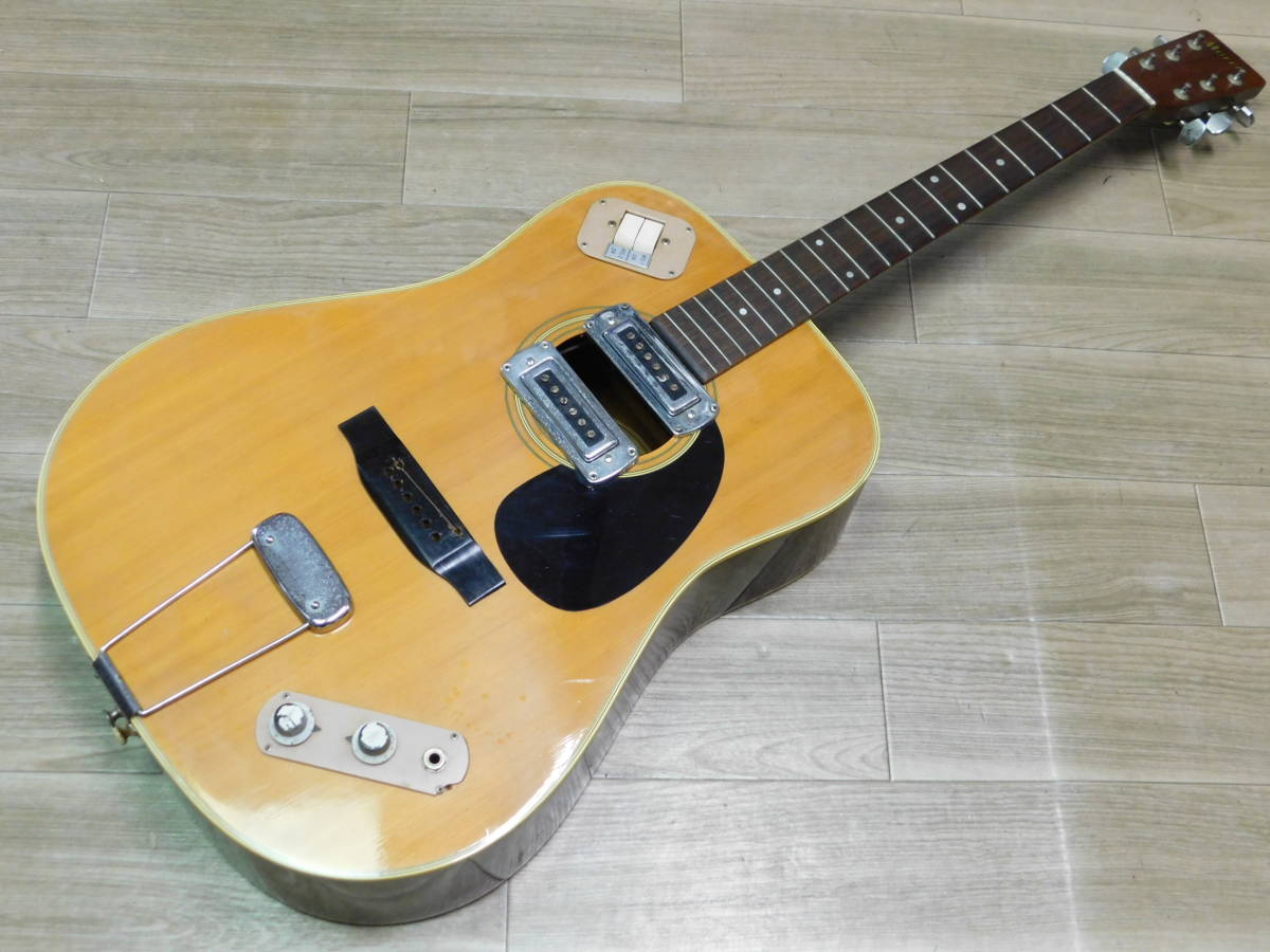 日本製MORRIS】幌馬車ロゴ W-20 エレアコ改 Made in Japan 欠品あり