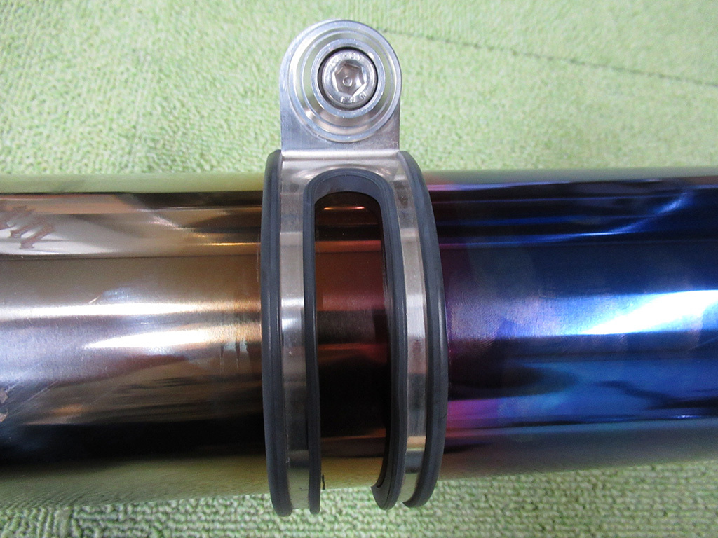 モンキー125 ジークラフトワイバンクラシックマフラーチタンドラッグブルー Gcraft モンキー125 マフラー本体 G'craft×r's gear ワイバン