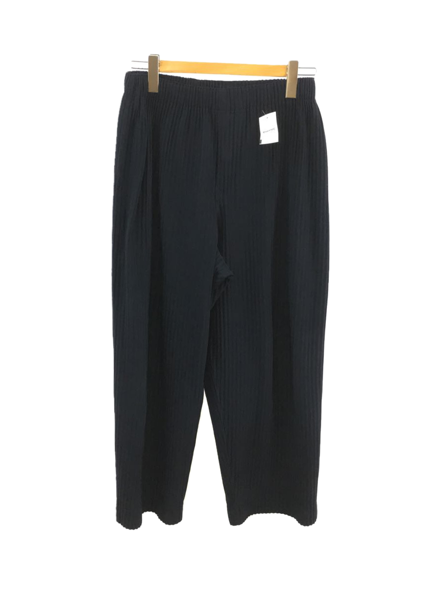 HOMME PLISSE ISSEY MIYAKE◇プリーツパンツ/1/ポリエステル/NVY/無地  