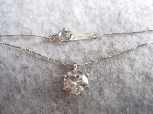 SAMU]極品！！輝き 大粒天然ダイヤモンド0.810ct Pt1000&pt850 