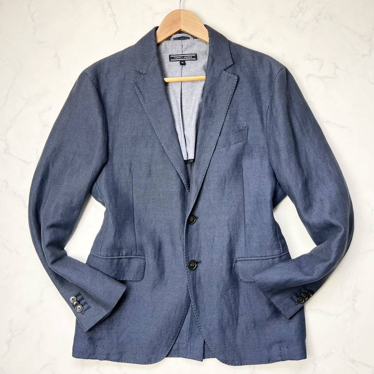 C21 TOMMY HILFIGER【大人の品格】リネン混 麻 テーラードジャケット 