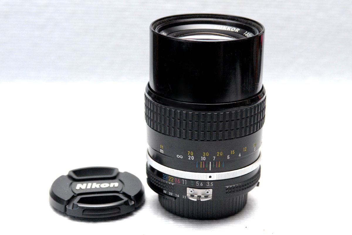 Nikon ニコン 純正 NIKKOR 135mm 高級単焦点レンズ 1:3.5 希少・作動品