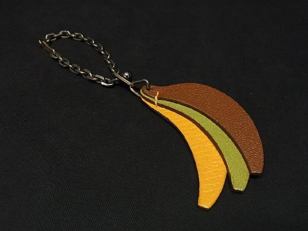 1円 □美品□ HERMES エルメス フルーツポルトクレ レザー バナナ