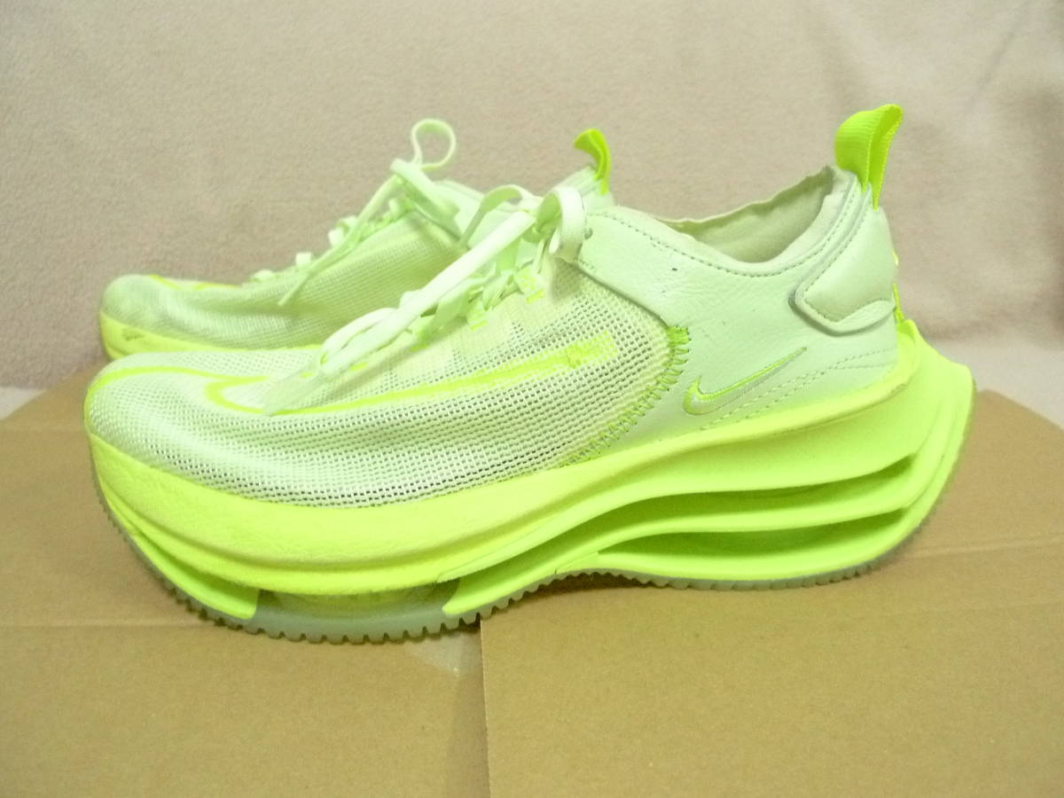 ナイキ NIKE ズーム ダブル スタックド ZOOM DOUBLE STACKED スニーカー シューズ メッシュ 25.0cm 黄緑 ライトグリーン CI0804-700