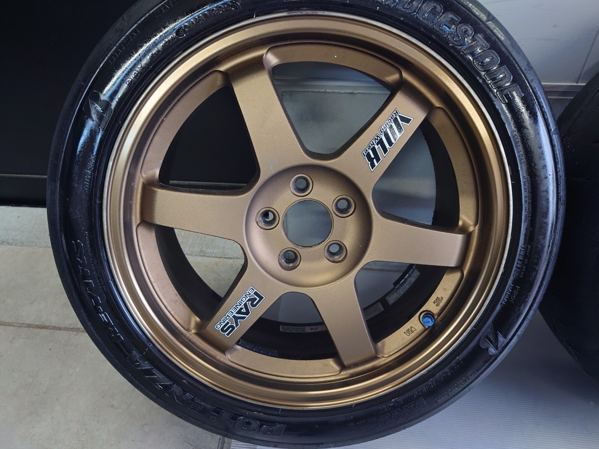 RAYS/レイズ TE37 SAGA 17インチ 7.5J+48 5穴 PCD100 86/BRZ/プリウス 