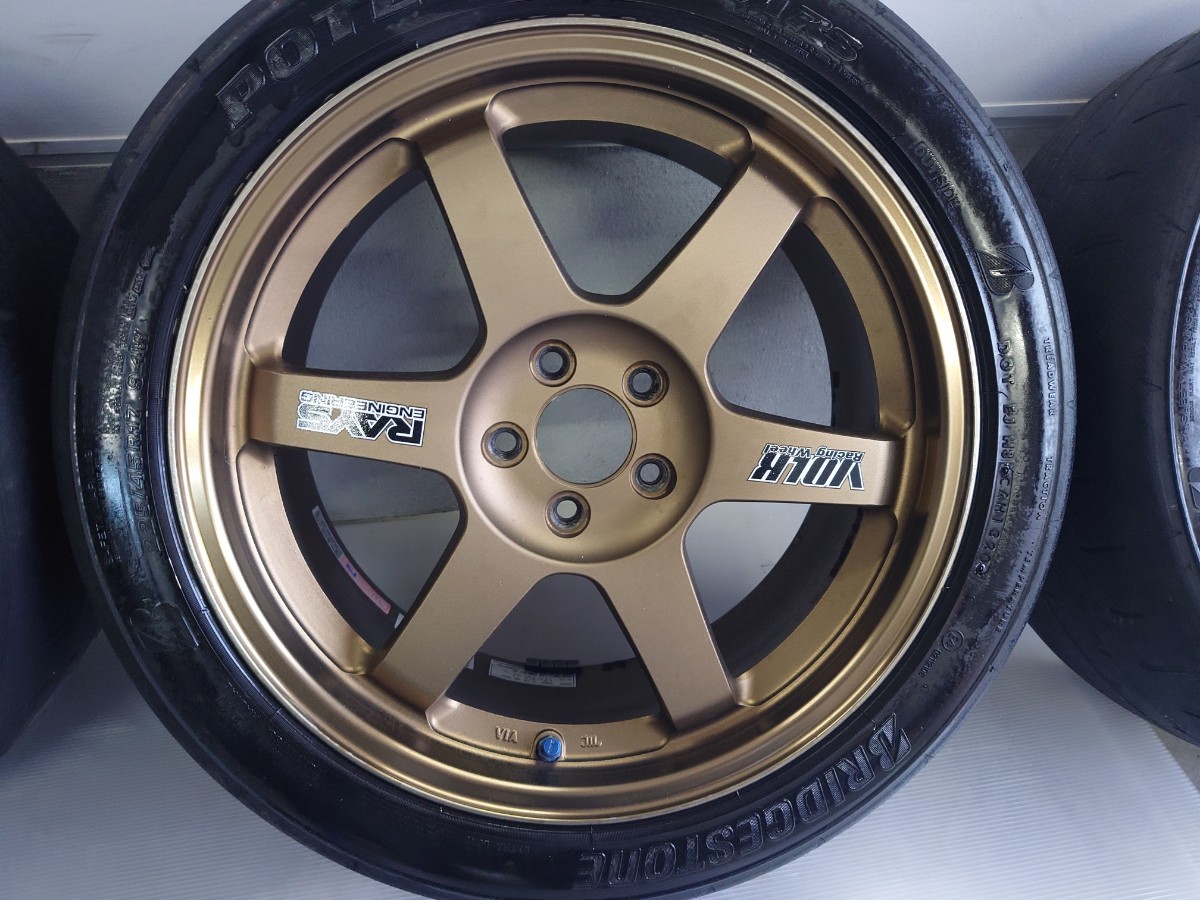 RAYS/レイズ TE37 SAGA 17インチ 7.5J+48 5穴 PCD100 86/BRZ/プリウス 