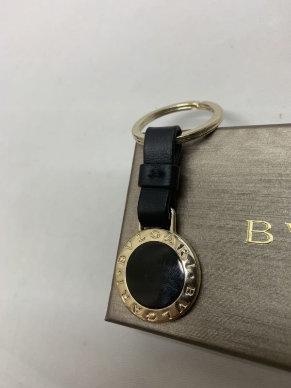 BVLGARI ブルガリ キーリング キーホルダー レザー 箱付き キーリング