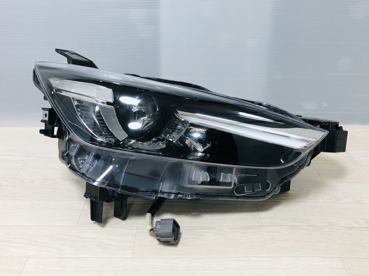 クリーニング済 マツダ DK5FW DK5AW CX-3 前期 純正 LED ヘッドライト