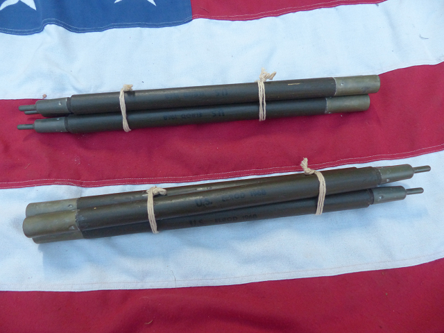 1968” 米軍実物 ナム戦 デッド! テントポール 6本セット 124x ,☆米軍
