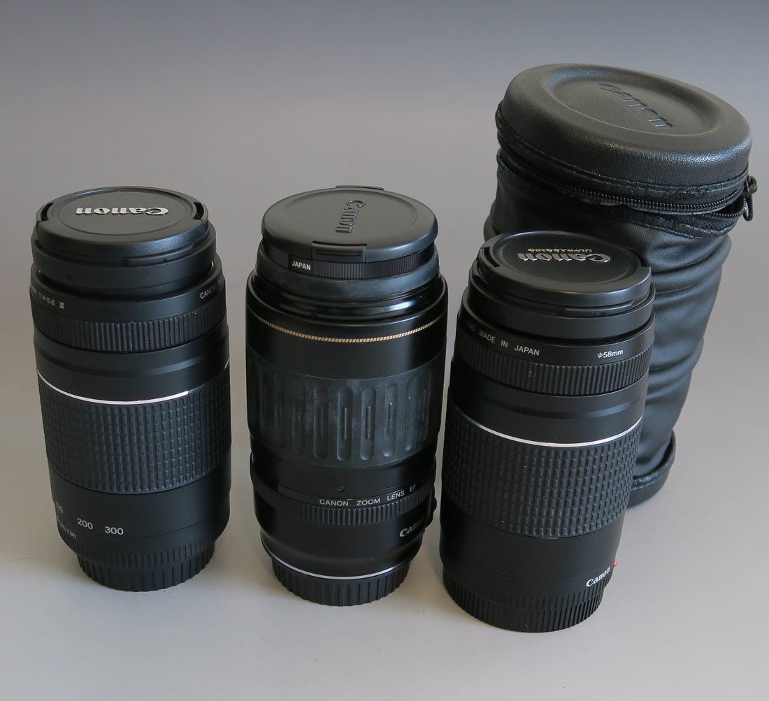 218 □Canon レンズ3点（ZOOM LENS EF 75-300mm F4-5.6 Ⅲ USM 望遠