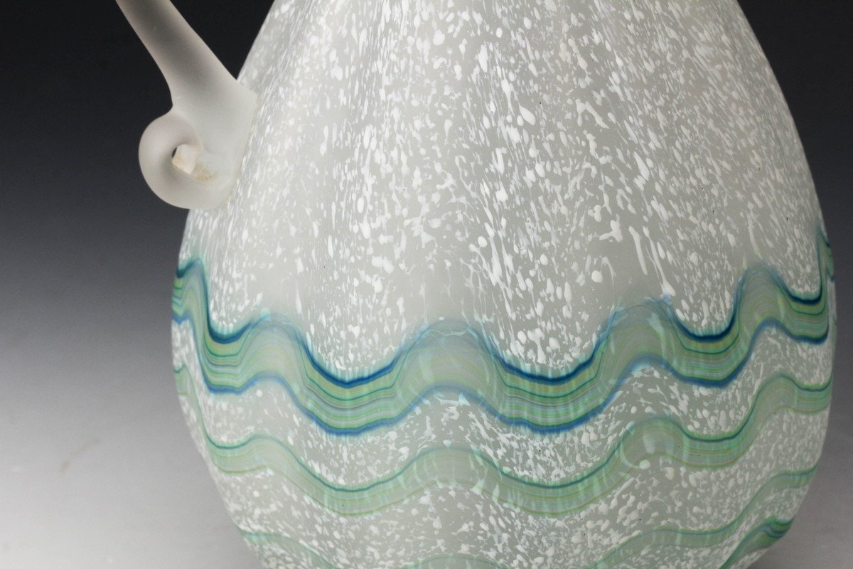 石井康治 手吹 Pulled Stripes Glass 金蒔 徳利 箱付 美品 2025年