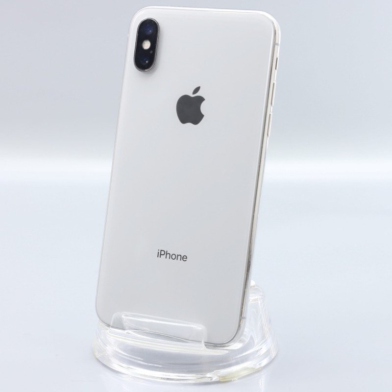 Apple iPhoneX 256GB Silver A1902 MQC22J/A バッテリ71% ■SIMフリー★Joshin5775【1円開始・送料無料】