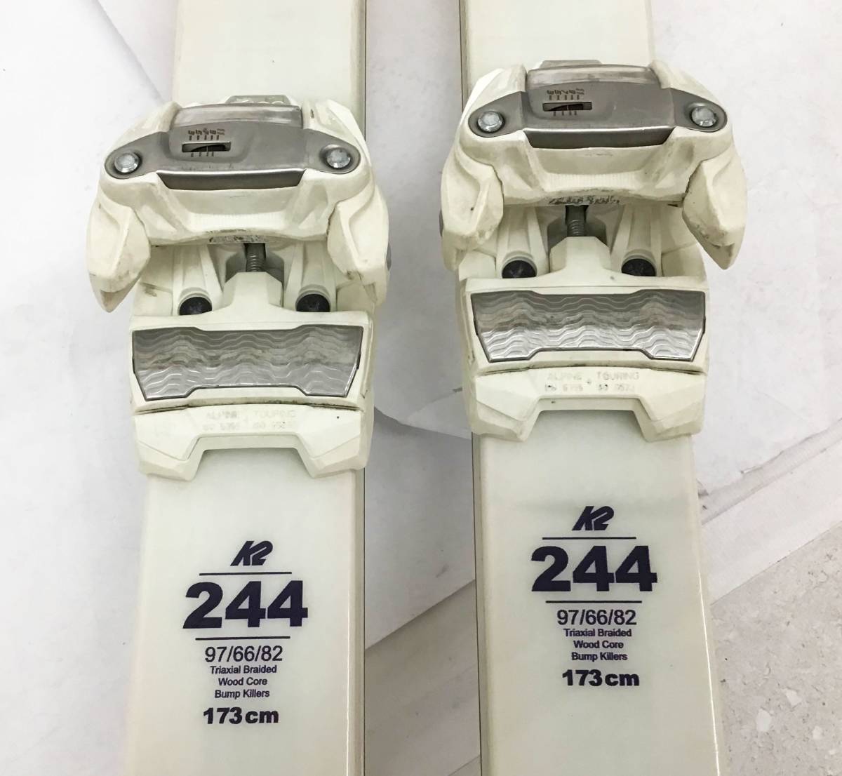 2点セット K2 244 モーグル用 スキー 板 173cm ビンディング MARKER