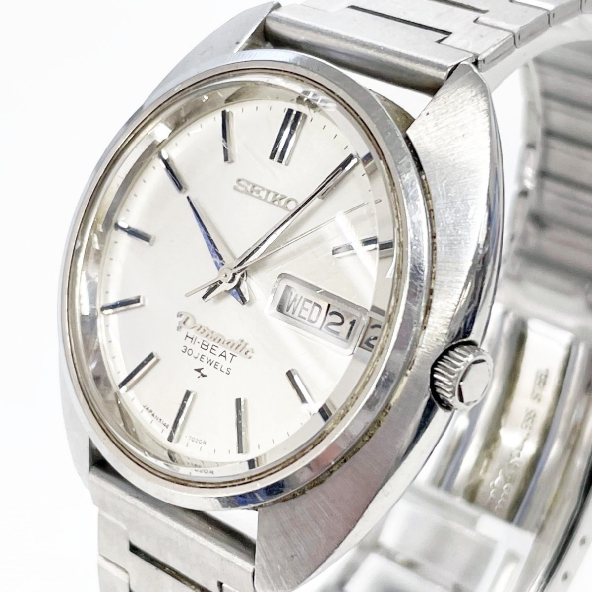 1円スタート】SEIKO セイコー 5146-7080 プレスマチック ハイビート 30