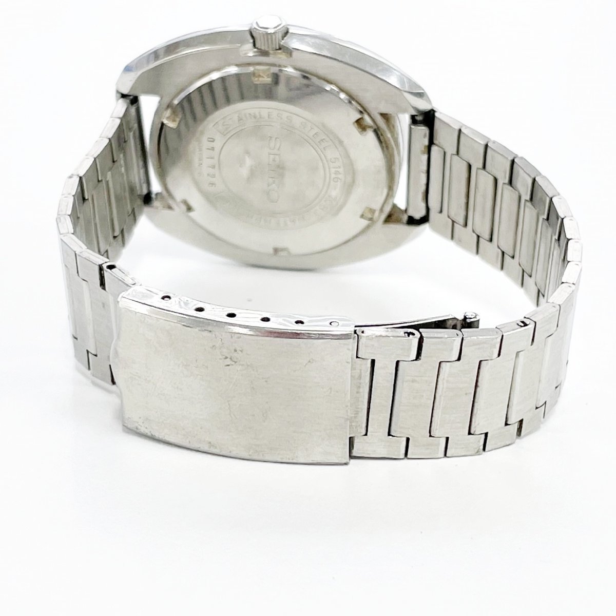 1円スタート】SEIKO セイコー 5146-7080 プレスマチック ハイビート 30 
