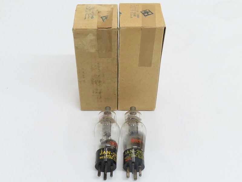 [中古] 2本 Western Electric 5755 真空管 □□Western Electric 262B 刻印 JAN-262B メッシュ 真空管 2本