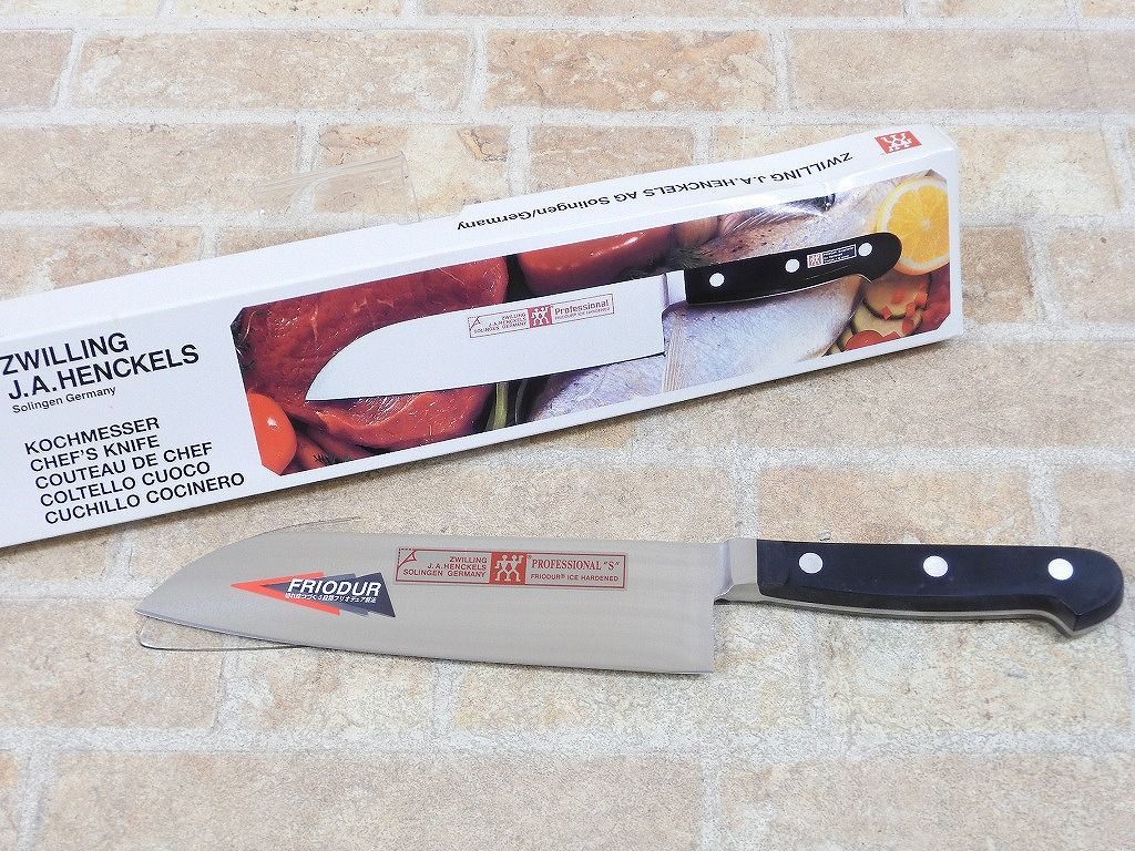 新品，高品質 【1円～】堺孝行 包丁 三徳包丁中古品 使用品