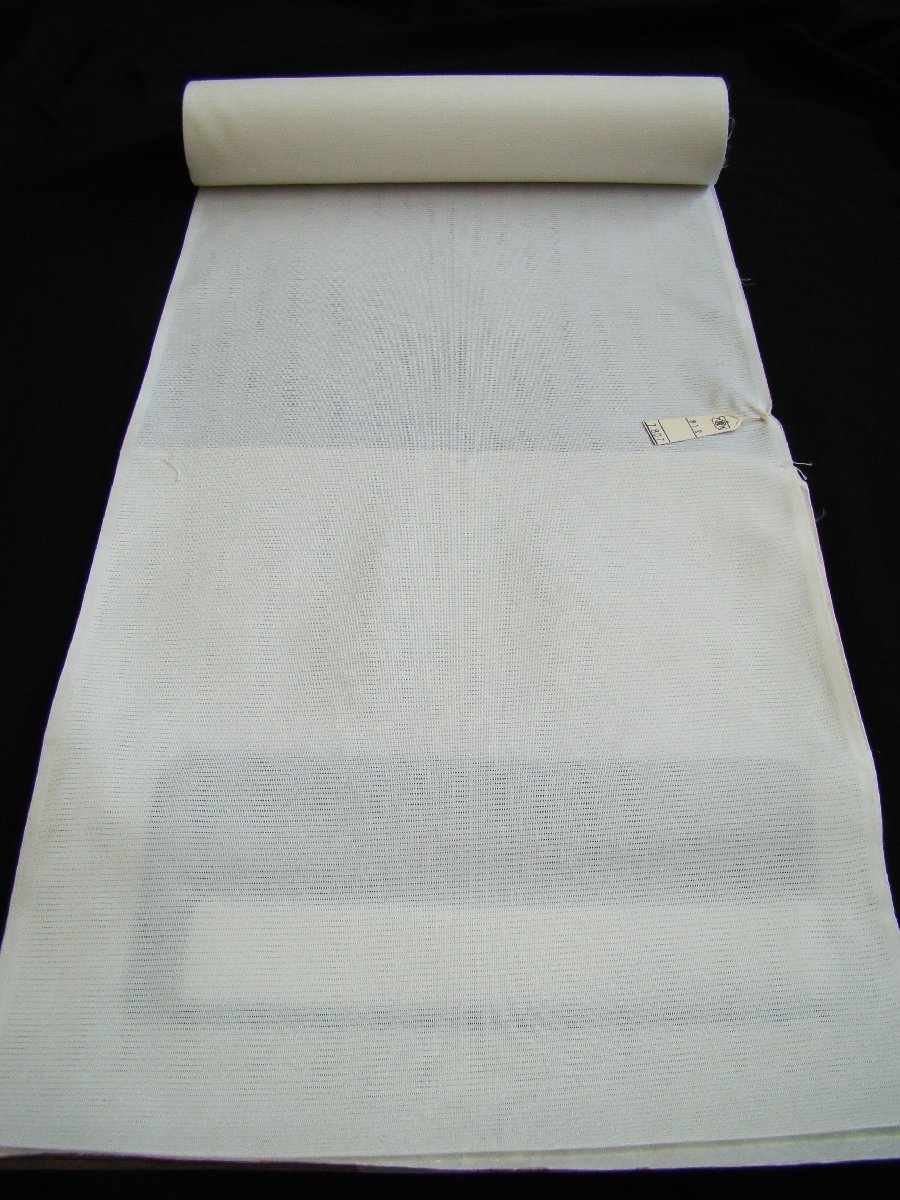 時代屋 新品 夏物 裄70cm 白地 駒絽 長襦袢 東レクラス 反物 Gs423