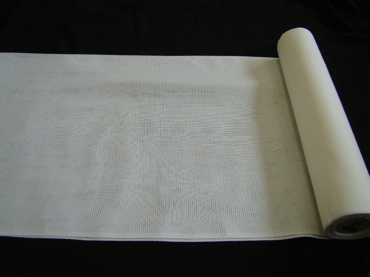 時代屋 新品 夏物 裄70cm 白地 駒絽 長襦袢 東レクラス 反物 Gs423