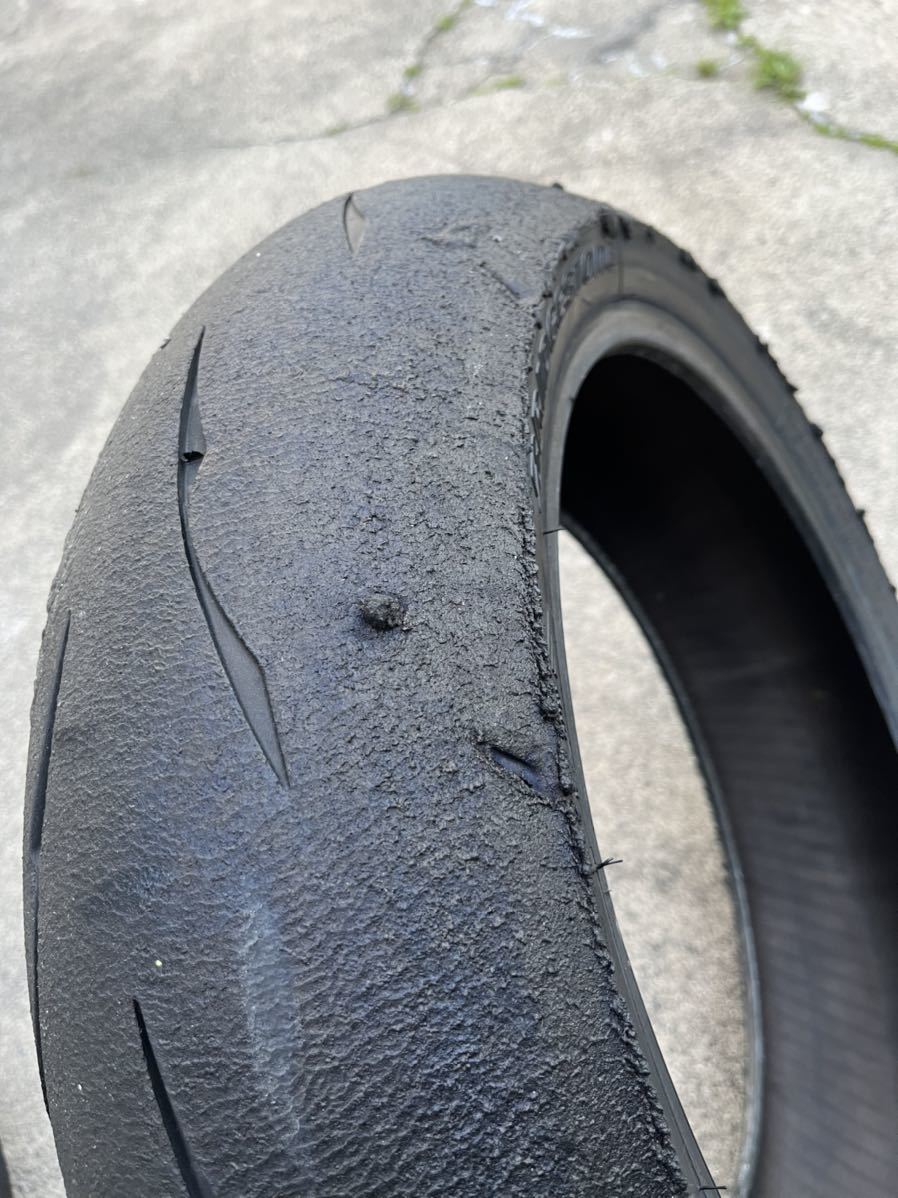 中古】ブリヂストン BATTLAX RACING R11 前後セット 22年製造