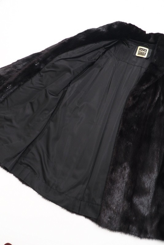 GM7076○サガミンク/SAGA MINK*金サガ*ブラックミンク*ミンクファー*リアル