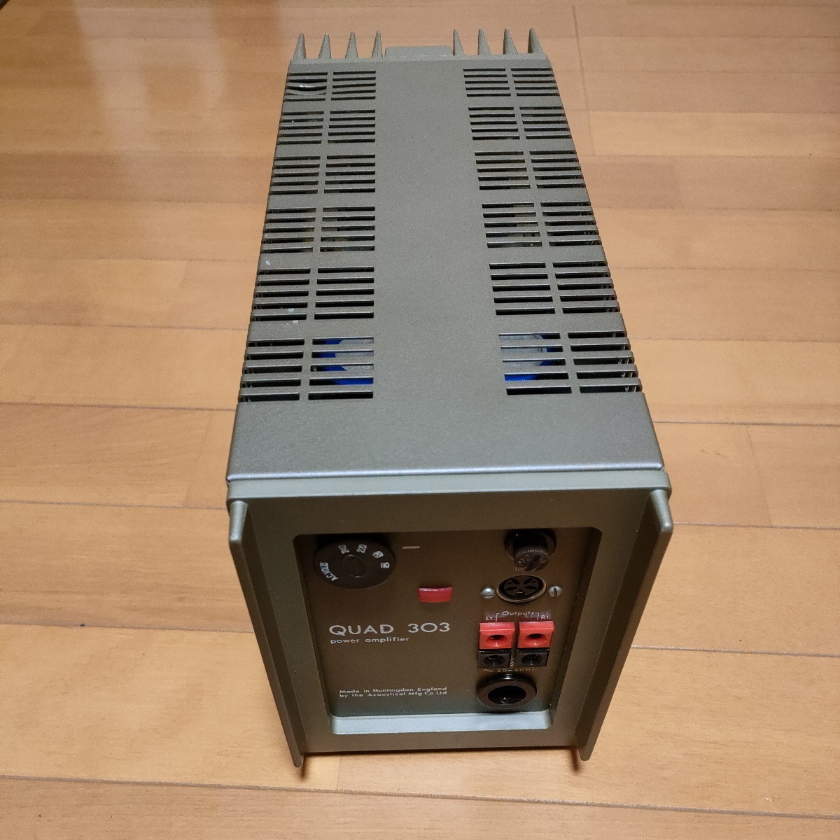 QUAD 303 ステレオパワーアンプ 1台 美品 中古品 動作未確認 AC電源欠品 