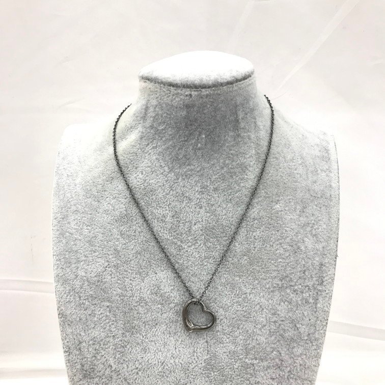 【BDAJ2079】TIFFANY ティファ二ー オープンハート ネックレス 925 シルバー