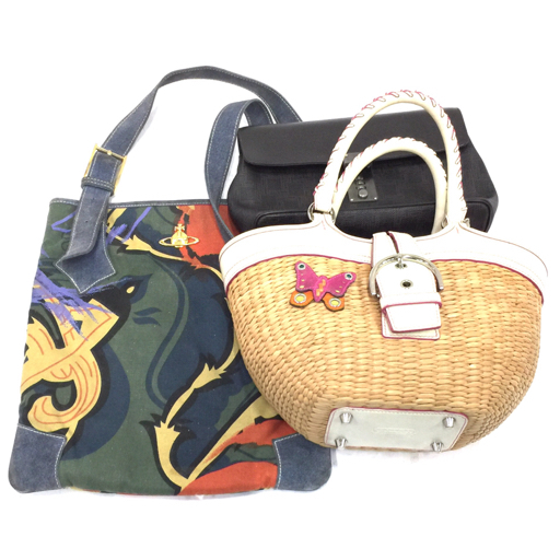 【良品】COACH バタフライ ストローバッグ かごバッグ ハンドバッグ COACH バタフライ ハンドバッグ かごバッグ ストローバッグ - 0 蝶