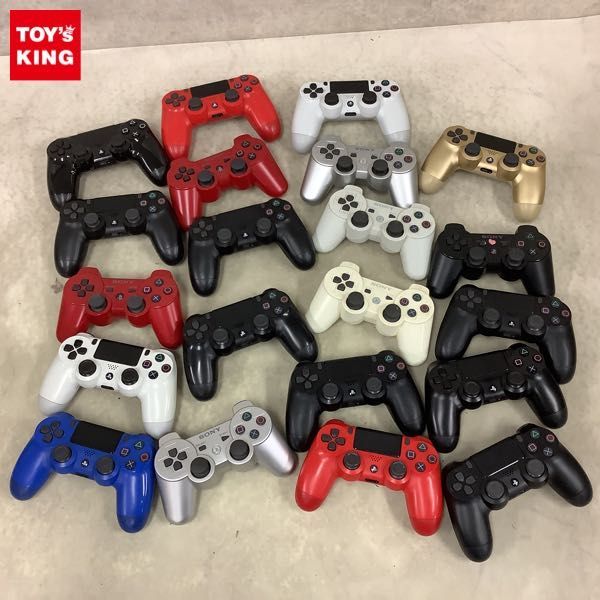 1円〜 訳あり ワイヤレスコントローラー PS4 CUH-ZCT2J DUALSHOCK4 ジェット・ブラック マグマ・レッド PS3 CECHZC2J ホワイト 他