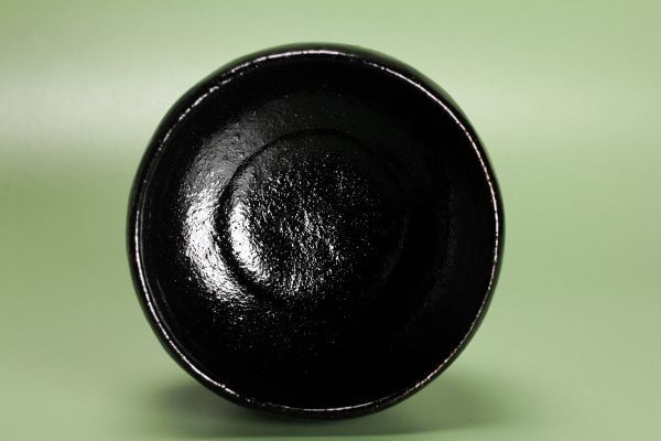 黒楽 茶道具 茶道具茶碗 白幕くすり黒茶碗『鵬雲斎大宗匠 (後藤明道)