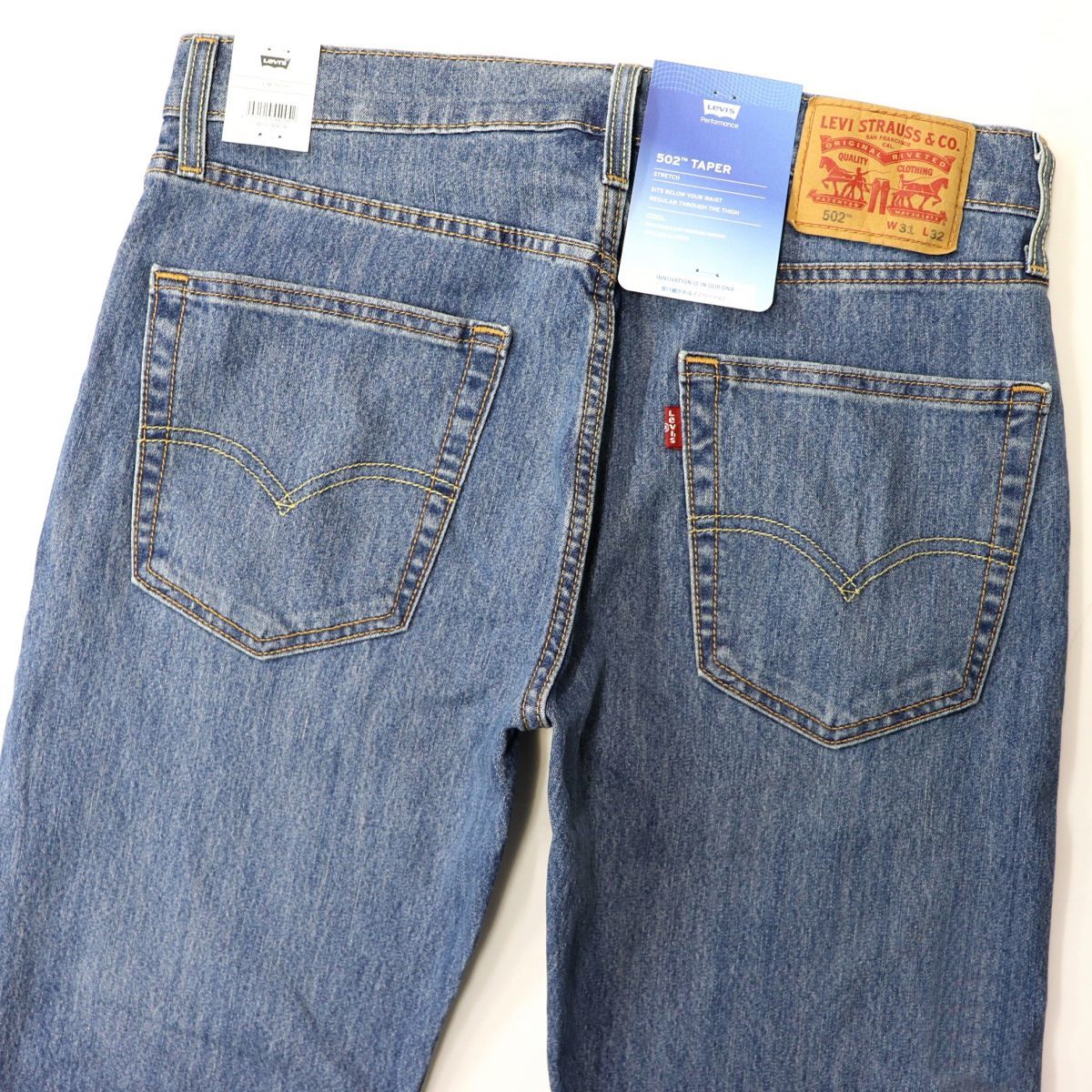 リーバイス Levis 502 TAPER メンズ COOL 通気 速乾 ストレッチ テーパード ジーンズ デニム 34インチ 29507 ...