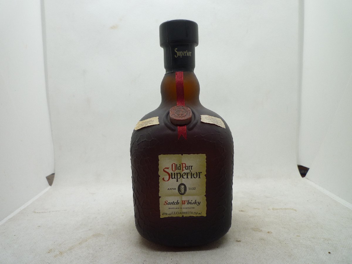 超激得，豊富な 古酒 未開栓 1000円スタート Old Parr Superior オールドパー スペリオール /750ml 43% /7698(スコッチ)｜売買されたオークション情報、yahooの商品情報をアーカイブ公開 - オークファン スコッチ