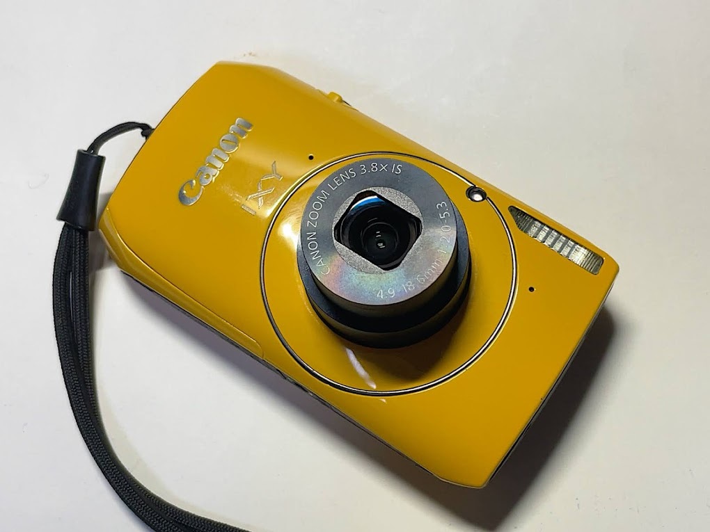 Canon IXY 30S イエロー キヤノン 動作OK バッテリー、充電器付き 