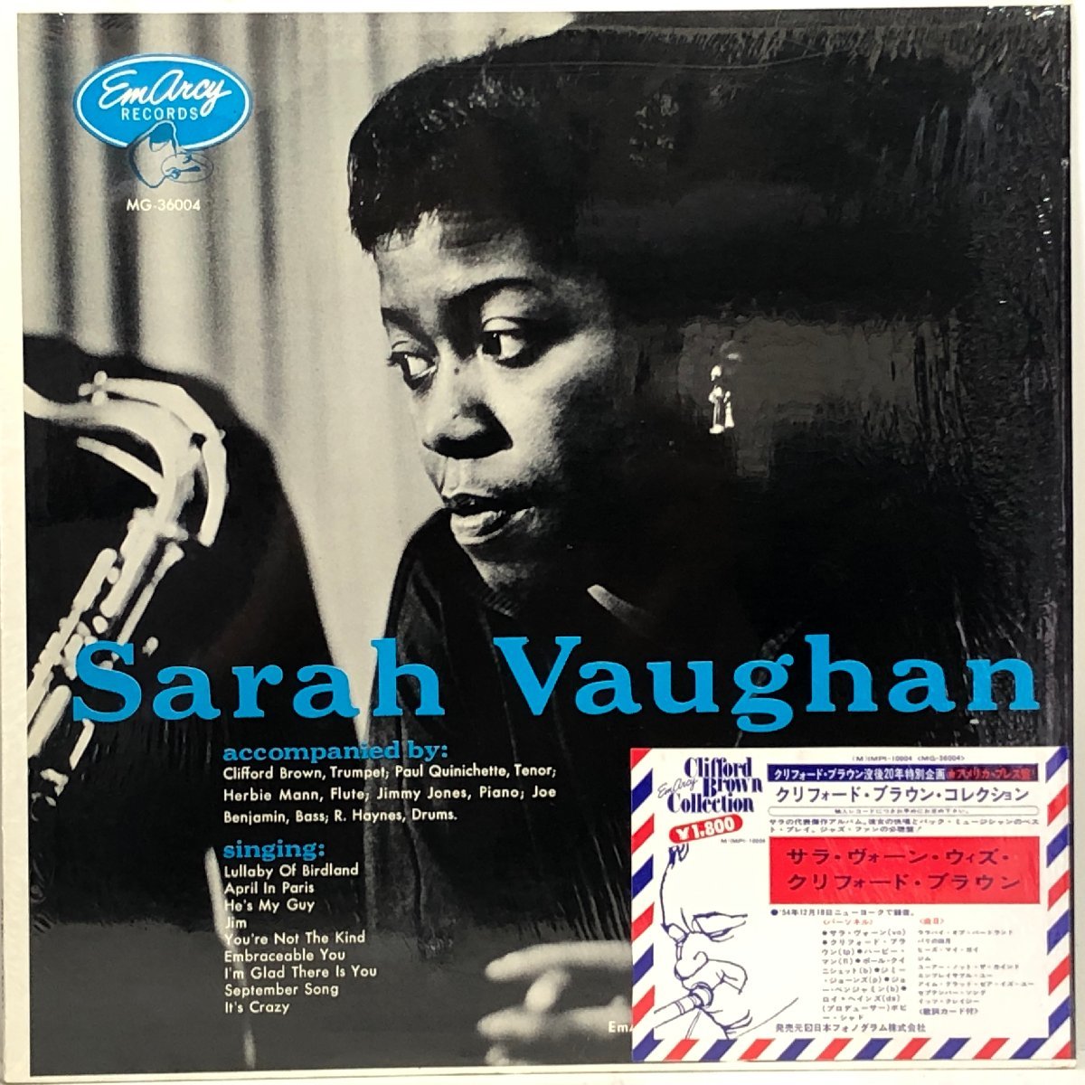 ⁄ Sarah : Vaughan サラ・ヴォーン・ウィズ・クリフォード・ブラウン+1 