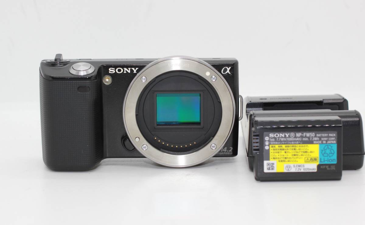 ☆美品☆ SONY ソニー NEX-5 ボディ ブラック ミラーレス 一眼カメラ