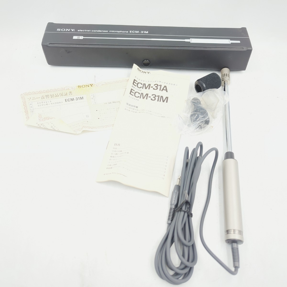 H04051 エレクトリック コンデンサーマイク コンデンサー マイクロフォン コンデンサーマイクロフォン ソニー SONY ECM-31M 札幌発