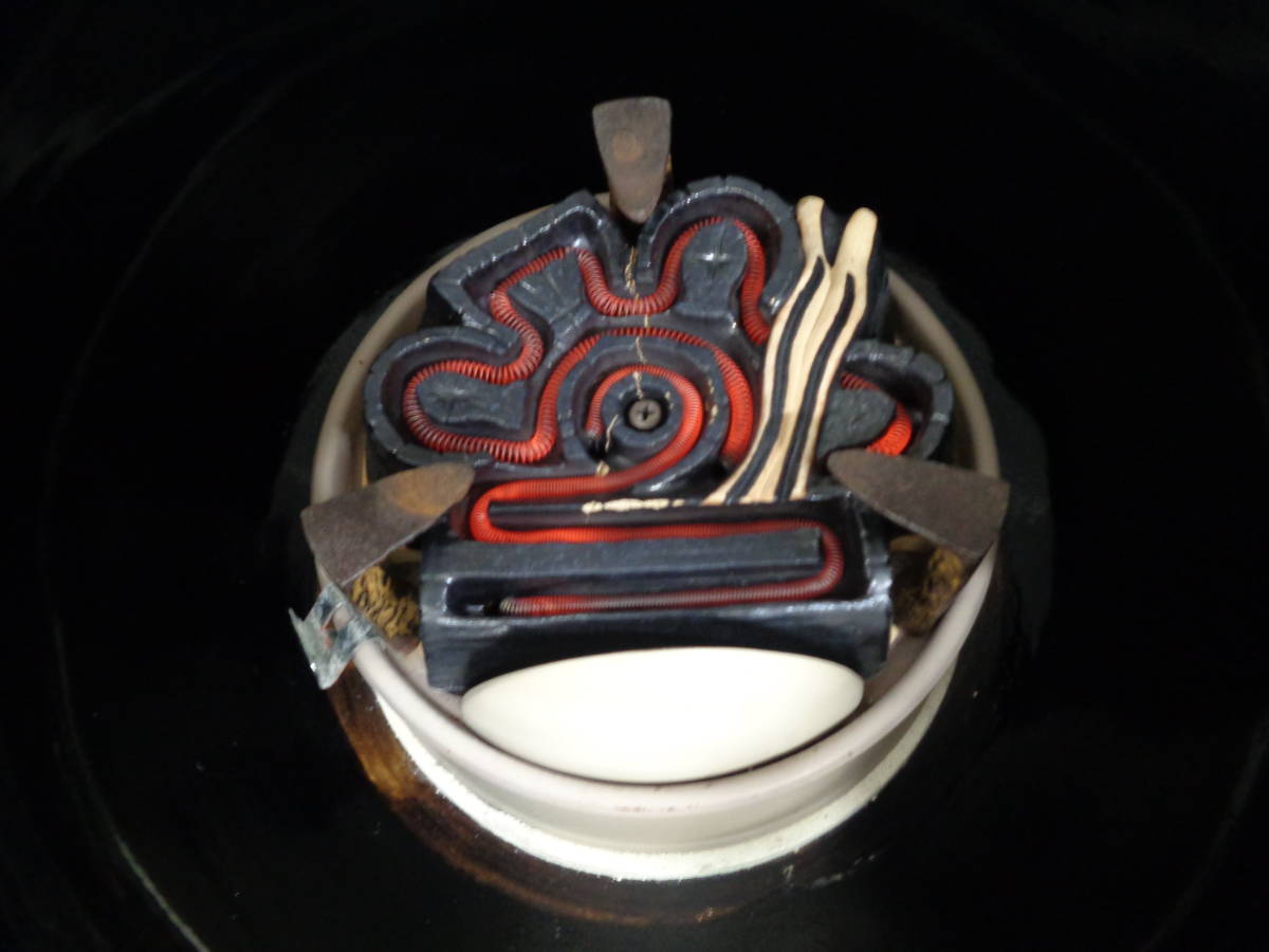 ☆土風炉 野々田商店 炭型電熱器 100V-500W 81-14036 動作品 茶道具