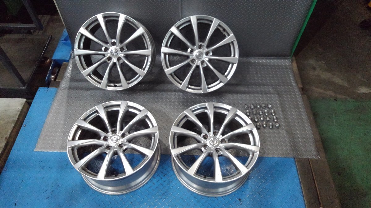 V36アルミホイール4本 19X9J+45→2本 19X8.5J+43→