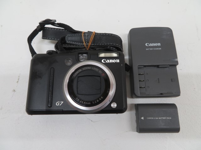 1000万画素◎Canon G7 デジタルカメラ Power Shot G7 バッテリー 充電